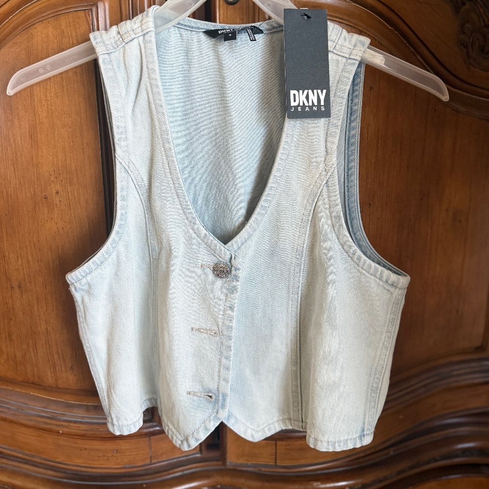 DKNY Denim Vest NWT
